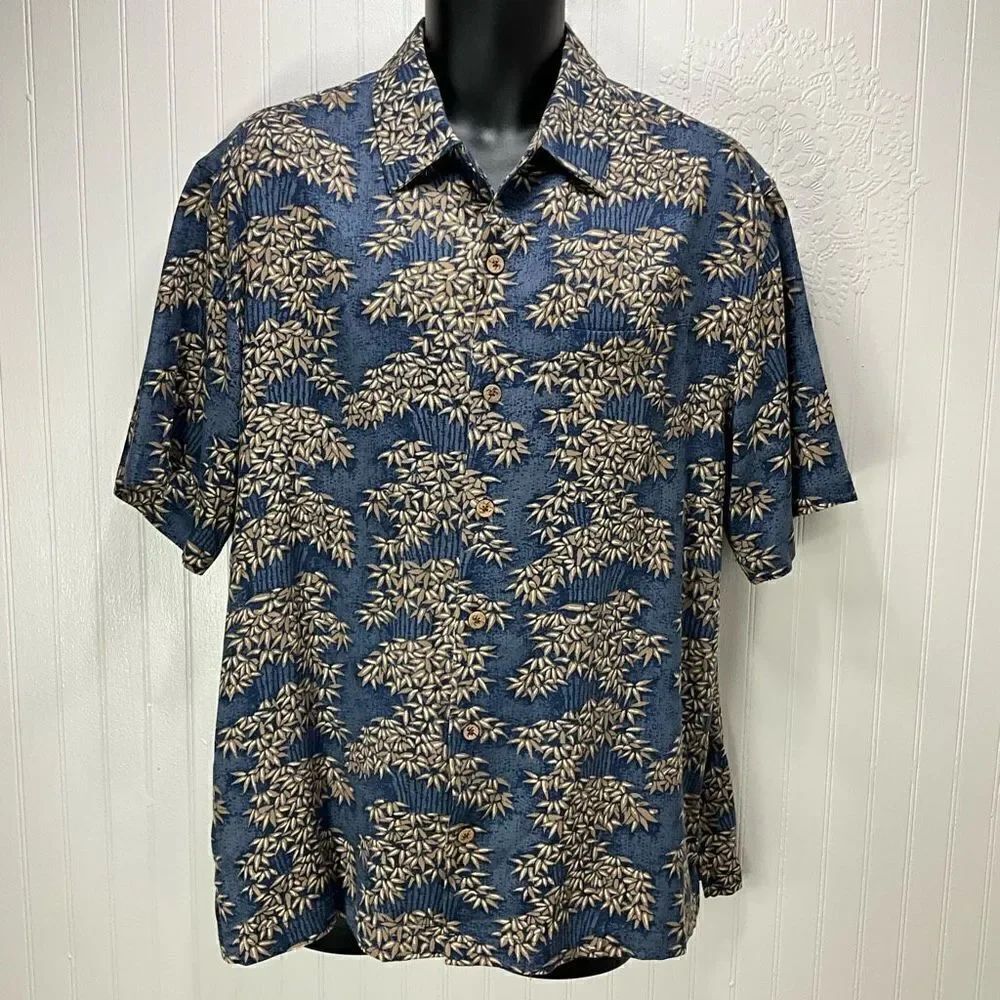 CARIBBEAN Silk Blend Hawaiian Shirt